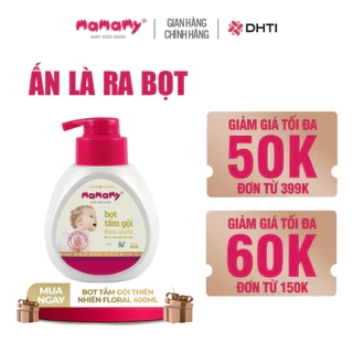 Sữa tắm gội đầu tạo bọt cao cấp cho bé Mamamy gốc thực vật, dịu lành 4 hương thơm Floral/Fancy/Blueberry/Raspberry