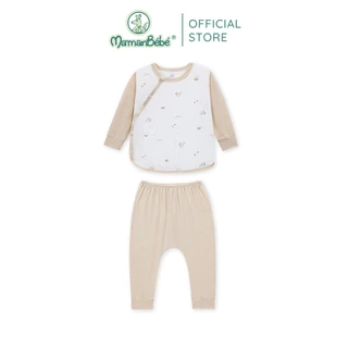 Bộ dài tay La Pomme cúc lệch Họa tiết bé xinh