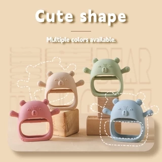 Găng Tay silicone Hình Gấu Chống Ăn Mòn Cho Bé