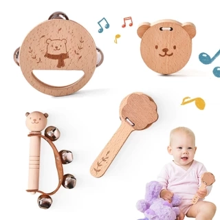 Hình Gấu Nhạc Cụ Trẻ Em Giáo Dục Sớm Nhạc Cụ Gõ Đồ Chơi Gấu Nhỏ Ringdrum