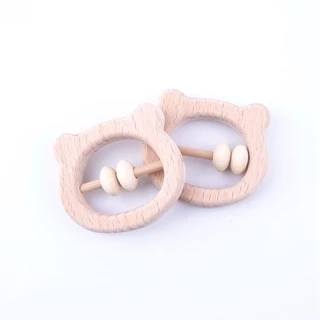 Lục lạc MAMIMAMIHOME chất liệu gỗ không độc hại an toàn thoải mái cho bé nhai