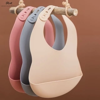 Yếm ăn MAMIMAMIHOME chất liệu silicon chống thấm nước dễ thương an toàn dành cho trẻ em