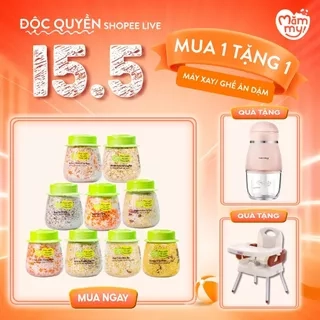 Combo 9 hũ hạt mix sẵn Mămmy nấu cháo bổ sung dinh dưỡng cho bé ăn dặm trên 6 tháng