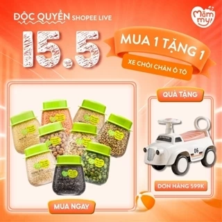 Tổng hợp hạt ăn dặm hữu cơ Mămmy loại 1 cho bé gồm hạt đậu lăng, đậu gà, diêm mạch, kiều mạch, kê nếp, yến mạch...