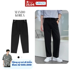 Quần Ấu Ống Suông Nam Mando, Quần Ống Rộng Thiết Kế Sidetab Đa Dạng Phong Cách Hàn Quốc, Có Cạp Chun Co Giãn TRS012