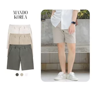 Quần Short Nam MANDO Chất Vải Kaki Mềm Mại Nhiều Màu Kiểu Dáng Basic Hàn Quốc Thời Trang Nam MANDO SHR004