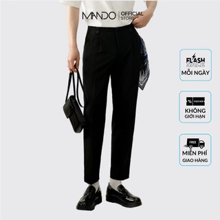 Quần Tây Âu Nam Ống Côn MANDO Chất Vải Âu Hàn Dày Dặn, Kiểu Dáng Basic Công Sở Thời Trang Hàn Quốc QKN042-TRS001