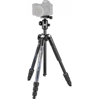Bộ chân máy ảnh Manfrotto Element Aluminium Mark II 4-Sections Tripod Black/Red/Blue