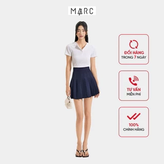 Chân váy mini tennis ngắn nữ MARC FASHION cơ bản xếp ly dáng xòe CBLT021023
