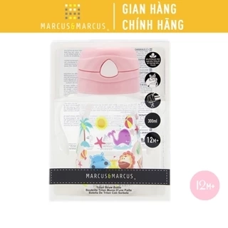 Bình uống nước có ống hút cho bé Tritan Marcus & Marcus, từ 12 tháng - Pokey