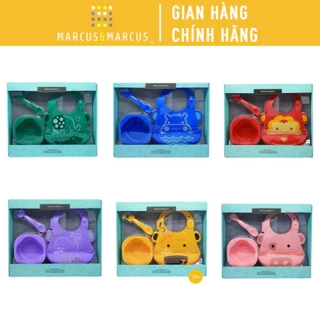 Bộ Đồ Dùng Ăn Dặm Silicon Baby Marcus & Marcus Cho Bé Từ 6 Tháng