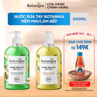 Nước rửa tay Botanika Mềm mịn/Làm bếp 500ml