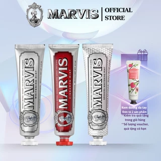 Combo 3 Vị Cinnamon, Whitening, Smoker Làm Trắng Răng, Chống Mảng Bám, Hương Quế 85ml - MARVIS