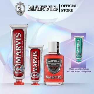Combo Nước Súc Miệng Và Kem Đánh Răng Marvis Anise Mint Hương Bạc Hà Và Quế Hồi – Marvis Chính Hãng