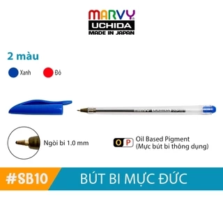 Bút bi có nắp mực Đức Marvy Uchida SB10 ngòi 1.0mm