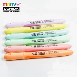 Bút dạ quang Marvy Uchida 8000 màu pastel