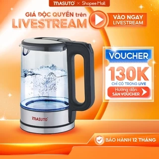 Ấm đun siêu tốc Masuto MS-Citizen18 dung tích 1,8L có khe cách cặn bảo hành 12 tháng