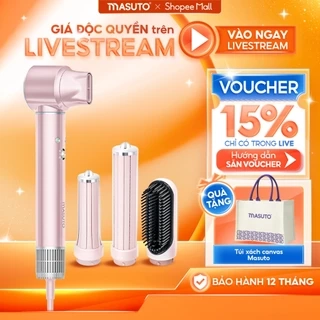 Máy Sấy Tóc Tạo Kiểu Masuto AirStyler 5in1 Phồng Và Mượt Tóc Công Nghệ Ion Âm Giảm Hư Tổn