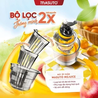 Máy ép chậm Masuto thế hệ mới, ép nguyên quả kiệt bã, công suất 120W bảo hành 12 tháng