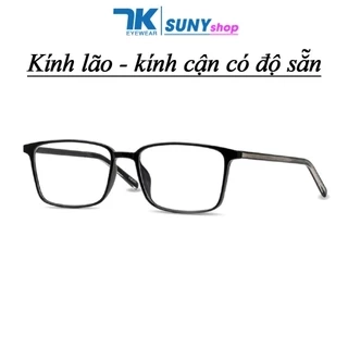 Kính lão đọc sách - kính cận có độ sẵn nam nữ 7K8188. Tròng chống xước, chống tia UV, ánh sáng xanh