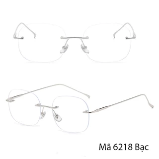 Mắt kính cận không viền có độ sẵn 0 - 6 độ 7K6218. Tròng giả cận 0 độ chống tia UV, ánh sáng xanh