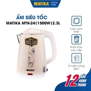 Ấm Siêu Tốc MATIKA 2.3L 1500W MTK24