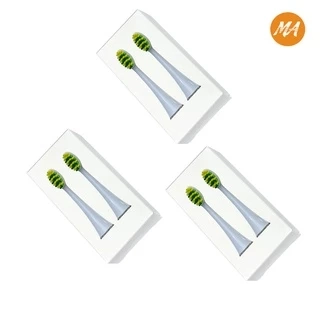 Combo 06 đầu bàn chải điện Max Air thay thế model MA004 sợi dupont kháng khiểu, lông bàn chải mềm, an toàn với nướu răng