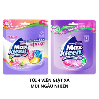 Túi 4 Viên Giặt Xả MaxKleen Hương Ngẫu nhiên