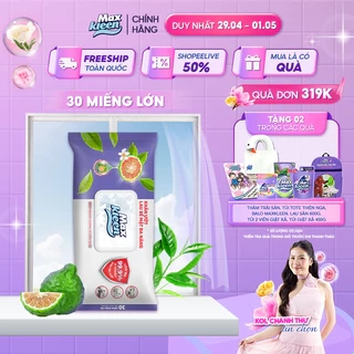 Khăn Ướt Lau Bề Mặt Đa Năng MaxKleen 30x20cm (30 miếng)