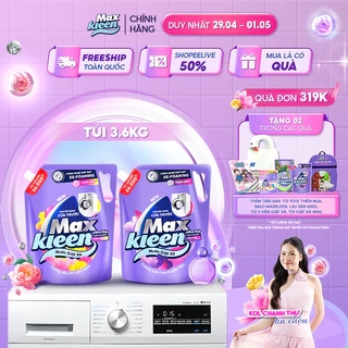Túi Nước Giặt Xả MaxKleen Hương Nước Hoa Huyền Diệu 2,4kg