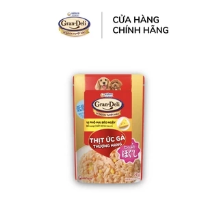 [PET GIFT] Combo 2 Thức ăn ướt cho chó dạng thạch Gran Deli 80g/gói