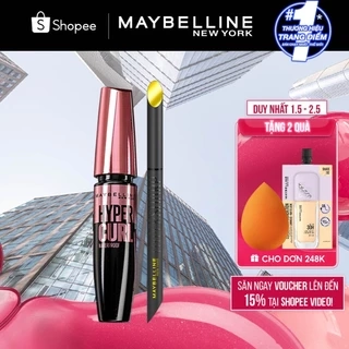 Bộ trang điểm Bút kẻ mắt nước siêu sắc mảnh 36H không trôi Hyper Sharp, Mascara Dài Mi và Cong Mi Hyper Curl Waterproof