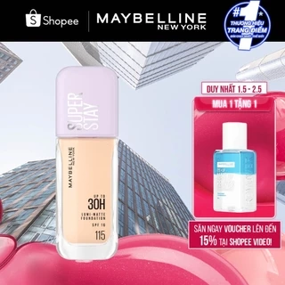 Kem nền bắt sáng Superstay Lumi Matte 30H che phủ siêu nhẹ mặt Maybelline New York 35ml [MỚI]