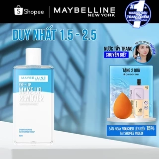 Nước tẩy trang mắt và môi Maybelline New York Eye & Lip Makeup Remover 150ml
