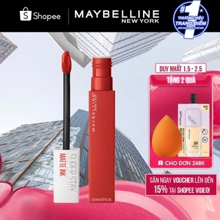 Son Kem Lì 16h Lâu Trôi Maybelline New York Super Stay Matte Ink City Edition Lipstick 5ml