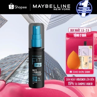 Xịt cố định lớp trang điểm FIT ME MATTE+PORELESS INSTANT MATTE SETTING SPRAY MAYBELLINE NEW YORK