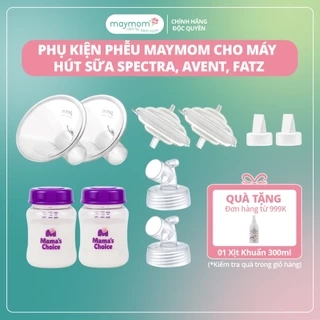 Bộ Phụ Kiện Máy Hút Sữa Dùng Bình Sữa Cổ Rộng Sản Xuất bởi Maymom, Tương Thích Máy Spectra-Avent-Fatz-Cimilre