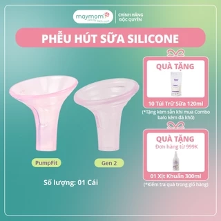 Phễu Hút Sữa Silicone PumpFit, Hứng Sữa Êm Ái, Tương Thích Máy Medela Spectra Avent, Thương Hiệu Mama's Choice (1 Cái)