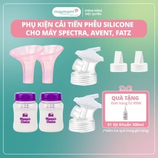 Phụ Kiện Hút Sữa Cải Tiến Phễu Silicone Cho Máy Spectra, Avent, Fazt, Rozabi, Vắt Sữa Êm Ái, Kiểm Định An Toàn Quốc Tế