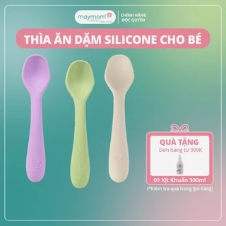 Thìa Ăn Dặm Silicone Cho Bé, Thìa Mama's Choice Chất Liệu Mềm Mại và An Toàn Kiểm Định Quốc Tế