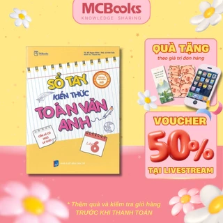 Sách - Sổ tay kiến thức Toán – Văn – Anh Lớp 6 - MCBooks