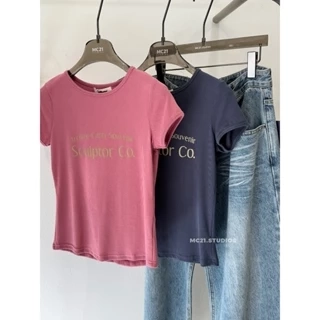 Áo babytee chữ sculptor chất cotton thun co giãn thoải mái MC21.studios a4221