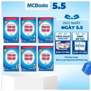 Sách - Combo Tiếng Hàn Tổng Hợp Dành Cho Người Việt Nam - Sơ Cấp 1 ( SBT + GTR)