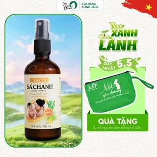 Tinh dầu sả chanh Mệ Đoan thơm phòng, thanh lọc, khử mùi không khí dạng xịt 100ml