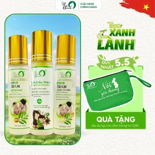 - Tinh dầu tràm bi lăn Mệ Đoan thiết kế dạng lăn nhỏ gọn tiện lợi, phòng chống cảm gió, giữ ấm cơ thể dung tích 10