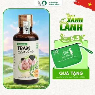 Tinh dầu tràm ngâm củ nén Mệ Đoan giữ ấm kháng khuẩn đuổi muỗi giữ ấm 50ml