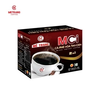 Cà phê đen, cà phê đen hòa tan 2in1 - Mê Trang, hộp 15 gói và túi 500g