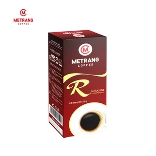 Cà phê Robusta (R) cafe rang xay pha phin nguyên chất - Mê Trang Hộp 250g hút chân không