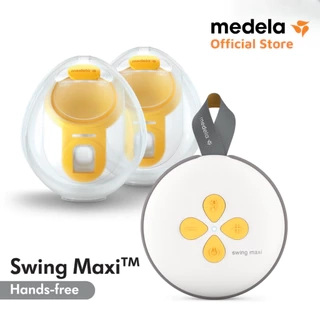 Máy hút sữa Medela Swing Maxi Hands Free | Có pin sạc tích hợp, chân sạc USB-C, hệ thống khép kín