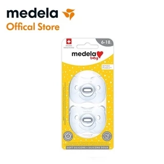 Ty ngậm | Medela Baby Pacifier Soft Silicon 0 - 6 tháng, Có hộp đựng tiệt trùng, Silicone mềm, Không chứa BPA